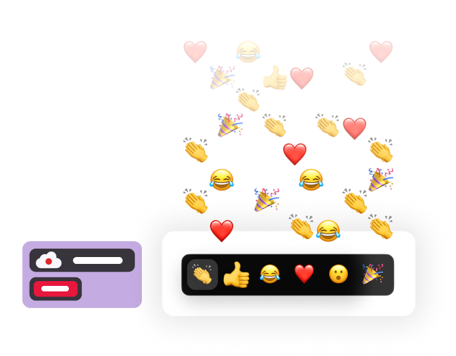 Zoom Interface Icon - Webinar Recording & Reactions
